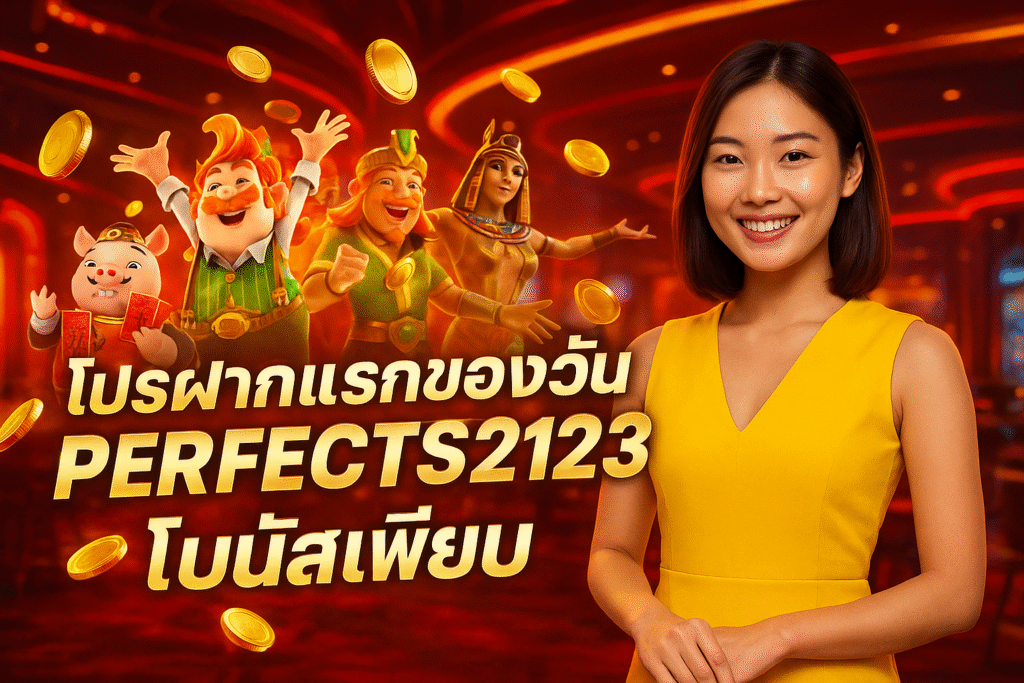 โปรฝากแรกของวัน PERFECTS123 โบนัสเพียบ