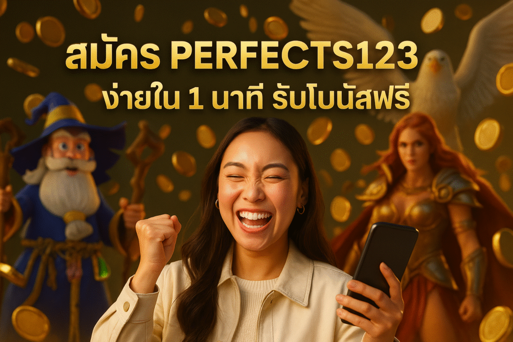 สมัคร PERFECTS123 ง่ายใน 1 นาที รับโบนัสฟรี
